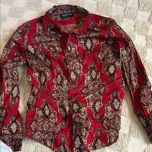 Robert Graham Red Paisley Shirt